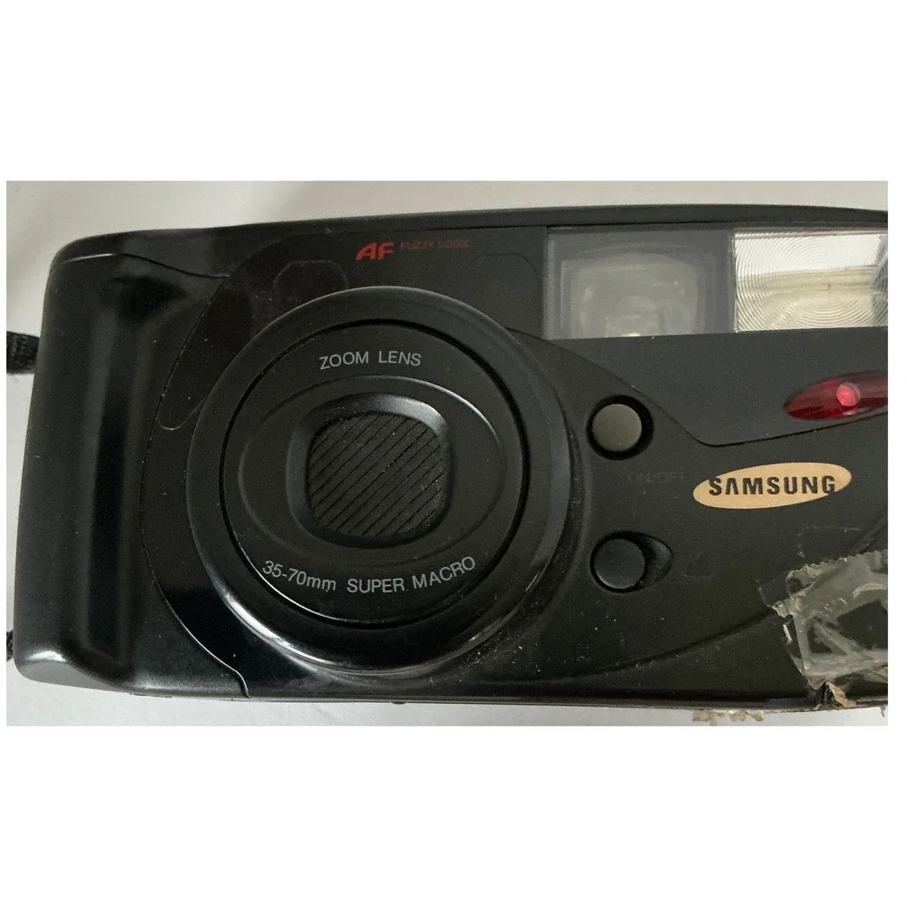Samsung Vintage 35mm Film Camera Maxima Zoom 77i Macro Lens Black As‎ Is